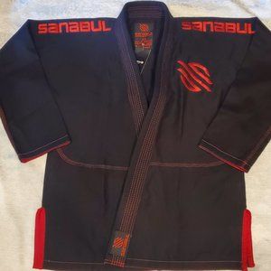 Sanabul bjj gi jacket A2 black and red